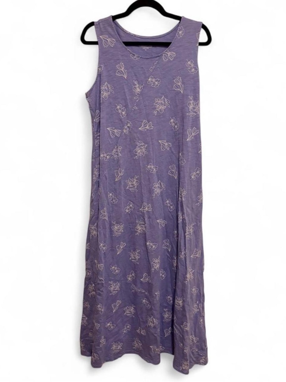 Coldwater Creek Women’s Medium Lavender Floral Maxi Dress